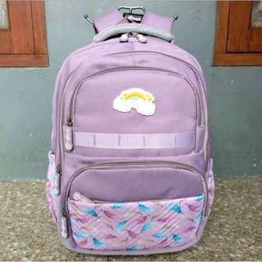 Tas Ransel Alto Anak perempuan / Tas Ransel Sekolah wanita Alto Ori - Hitam Ungu
