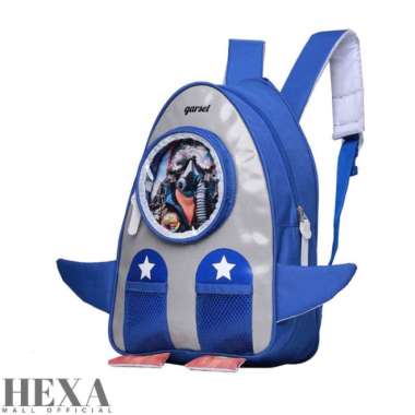 Tas Ransel Anak Laki Laki Cowok Karakter Pinguin Biru Sekolah PAUD TK
