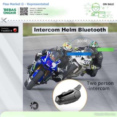 Caitemay Intercom Helm Motor Headset Helmet Bluetooth 5.0 1 PCS - E1 - Hitam, OTOHEROES Best Quality