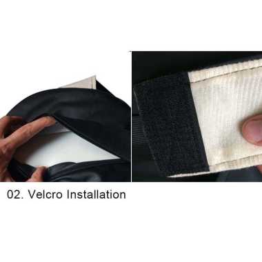 MALUOKASA Bantal Leher Kursi Mobil Ergonomis Memory Foam Hitam