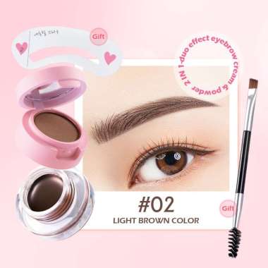 SANIYE 2 Layer Eyebrow Powder Eyebrow Gel M250 #02