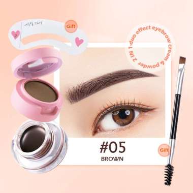 SANIYE 2 Layer Eyebrow Powder Eyebrow Gel M250 #05
