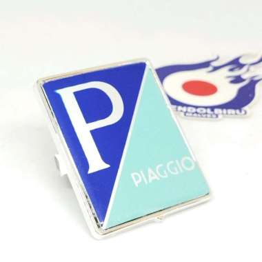 Emblem Model Vespa New PX Biru