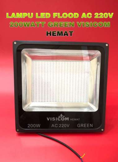 Lampu Sorot Led Flood Light Ac 220V 200 Watt Green Hemat Visicom