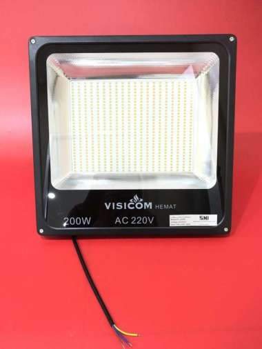 Lampu Sorot Led Flood Light Ac 220V 200 Watt Yellow Hemat Visicom