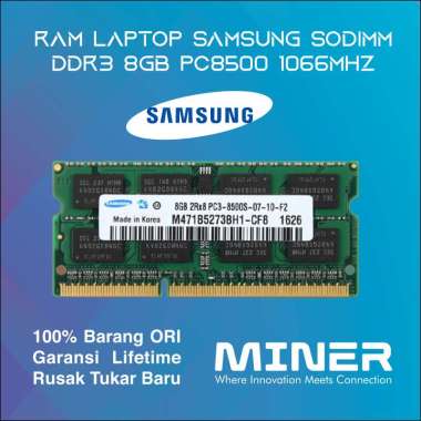 Memory RAM Laptop SODIMM DDR3 8GB PC8500 1066Mhz