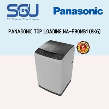 Panasonic Mesin Cuci 1 Tabung 8Kg Na-F80Mb1 / 80Mb1 / Naf80Mb1 8 Kg Multicolor