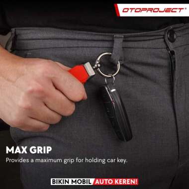 OTOPROJECT PREMIUM CAR KEYCHAIN GANTUNGAN KUNCI MOBIL MULTIFUNGSI BANDUL KUNCI PREMIUM ONYX BLACK