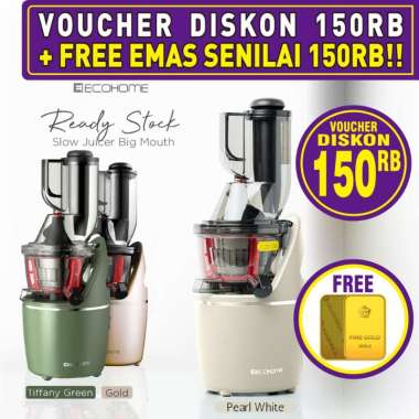 [Voucher Disc 150rb + FREE EMAS 150rb] Ecohome Slow Juicer Big mouth ESJ-999 BM ESJ999BM ESJ 999 BM 