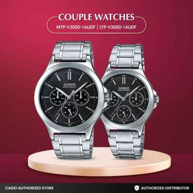 Jam Tangan Couple Casio MTP-V300D-1AUDF x LTP-V300D-1AUDF