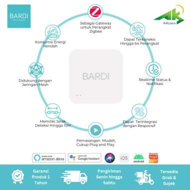BARDI ZigBee Smart Gateway Gateway Only