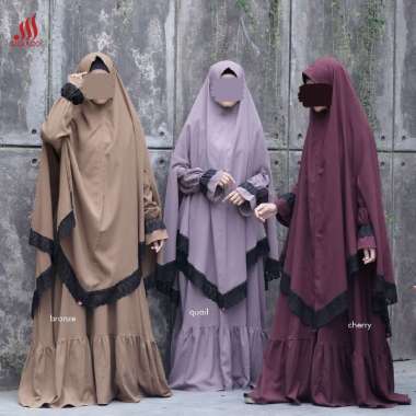 GAMIS NUHA SET BY SIDRA CHERRY - S