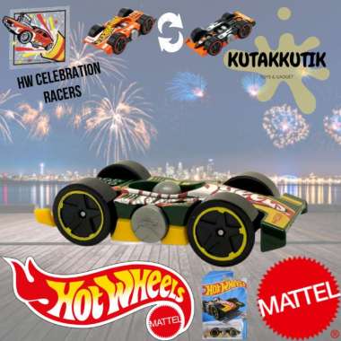 Hot Wheels Mobil Balap Formula F1 Flippin Fast Hijau Lot L 2024 HW Celebration Racers