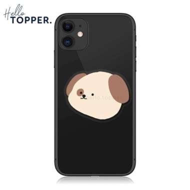 Pop Socket Akrilik Doggy Lucu | Socket HP Unik Lucu| Pop Stand Socket