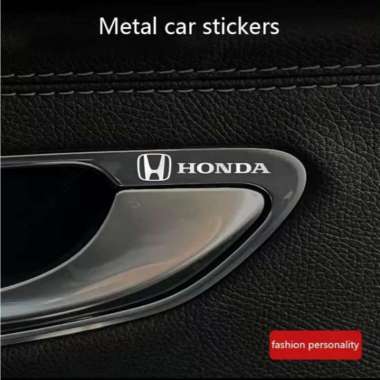 Stiker Mobil Logo 3D Logam Stiker Emblem Logo Mobil Stiker Interior Mobil HONDA 1PC