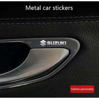 Stiker Mobil Logo 3D Logam Stiker Emblem Logo Mobil Stiker Interior Mobil SUZUKI 1PC