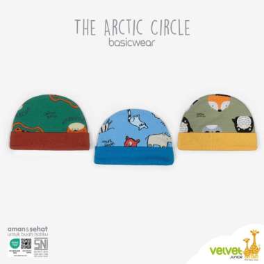 Velvet Junior - Topi Bayi Bulat 1pcs Motif Wild alaska/the arctic circle/great adventure The arctic