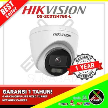 Hikvision DS-2CD1347G0-L 4 MP ColorVu Lite Fixed Turret Network Camera