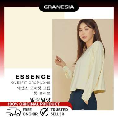 STL Essence Overfit Crop LongSleeve STLLS044|Baju Olahraga Running Lengan Panjang Wanita L