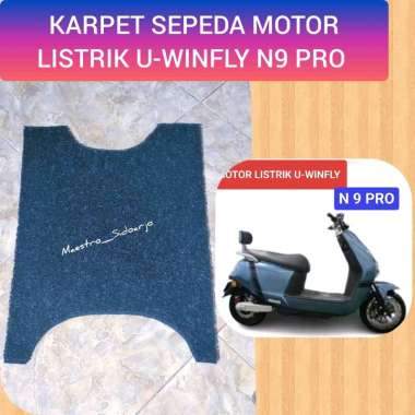 Karpet Serabut Sepeda Motor Listrik U-WINFLY Type N9 Pro Hitam