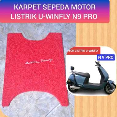 Karpet Serabut Sepeda Motor Listrik U-WINFLY Type N9 Pro Merah