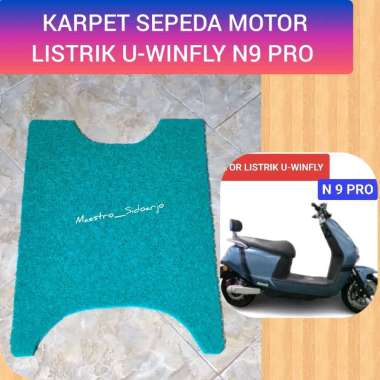 Karpet Serabut Sepeda Motor Listrik U-WINFLY Type N9 Pro Hijau