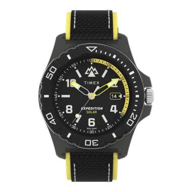 Jam Tangan Pria Timex Expedition TW2V66200 North Freedive Ocean Black Dial Black Tide Fabric Strap