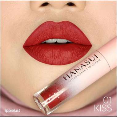 HANASUI MATTEDORABLE LIP CREAM/ LIPSTIK 01. KISS