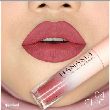 HANASUI MATTEDORABLE LIP CREAM/ LIPSTIK 04. CHIC
