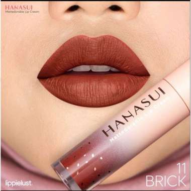 HANASUI MATTEDORABLE LIP CREAM/ LIPSTIK 11. BRICK