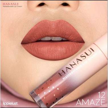 HANASUI MATTEDORABLE LIP CREAM/ LIPSTIK 12. AMAZE