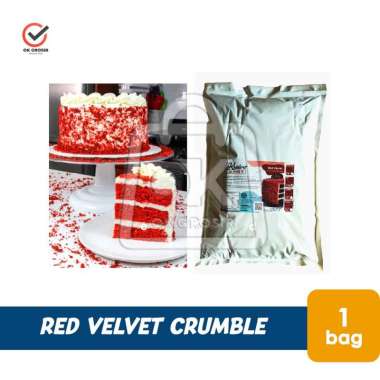 Crumble Red Velvet La Kreiva Cookie Crumb Topping Minuman Kue Cake (1 BAG) Extra Fine 3kg