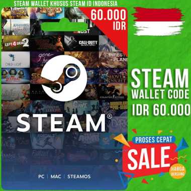 Steam Wallet Code IDR 60.000 Voucher Steam