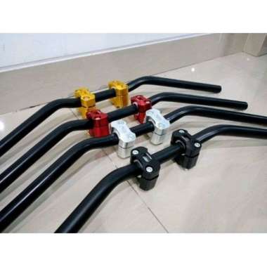 Stang RZR + Raiser Stang CNC PCX Beat street CB150R Vixion satria fu dll Stang hitam RZR + raiser si