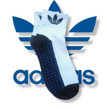 Kaos Kaki Angkle Tebal Sport Pria Wanita Badminton ADIDAS BINTIK BIRU