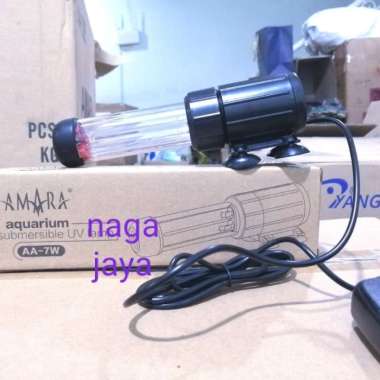 lampu uv amara 7 watt uvc-7w lampu anti lumut utk aquarium kolam