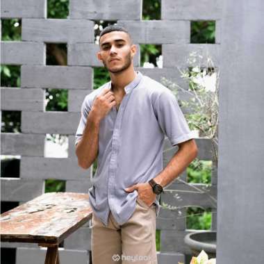 Kemeja Pria Lengan Pendek Kemeja Polos Kemeja Slim Fit Basic PIQUE Kemeja Basic Casual Formal Light