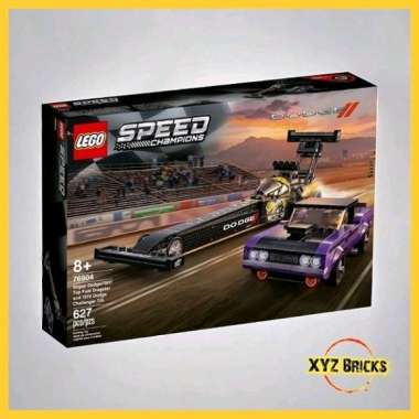 LEGO 76904 - Speed Champions Mopar Dodge SRT Top Fuel Dragster and 1970 Dodge Challenger T/A