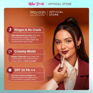 Wardah Exclusive Matte Lip Cream 21 Creampuccino