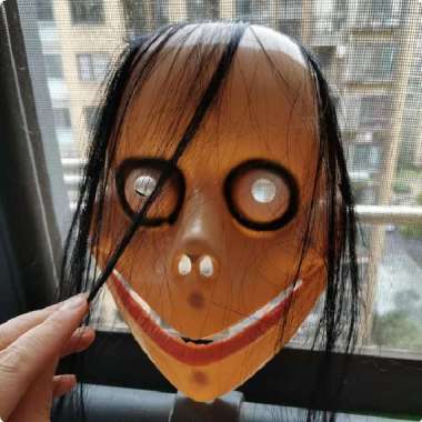 Topeng Hantu TOpeng Halloween Topeng Momo Challenge Scary 522-18