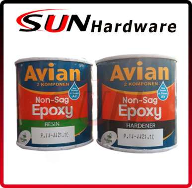Lem Epoxy Non Sag Avian 3.2 Kg Set 2 Komponen kayu Besi logam Kaca