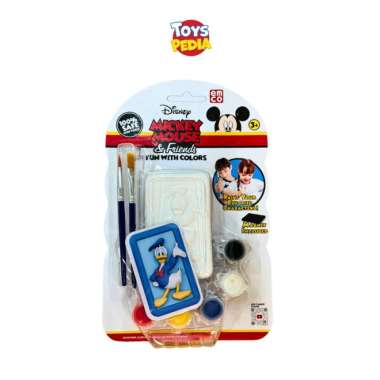 Mainan Cat Air Anak Emco Mickey Fun With Colours 12 Asst Donald Duck