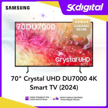 TV Samsung 70DU7000 Crystal Uhd 4K Tizen OS Smart TV 70 Inch UA70DU7000KXXD