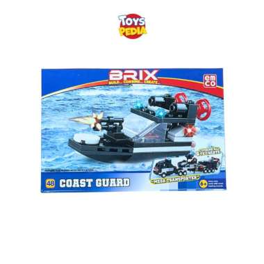 Mainan Bricks Anak Building Blocks Emco Brix 8000 Series 12 Asst Coast Guard