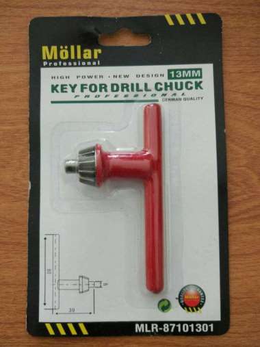 Mollar Kunci Bor Key For Drill Chuck 10 Mm 13 Mm 13 mm