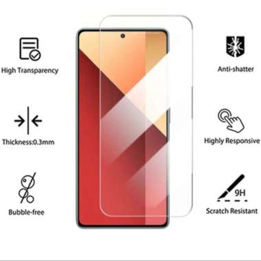 TEMPERED GLASS REDMI NOTE 13 4G 5G NOTE 13 PRO 4G 5G SCREEN GUARD ANTI GORES KACA CLEAR 9H PROTECTIO