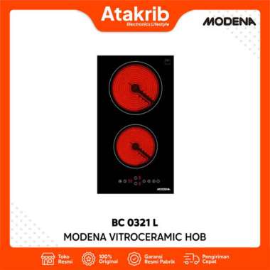 MODENA VITROCERAMIC HOB BC 0321 L Kompor Listrik Ceramic 2 Tungku