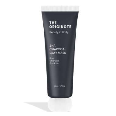 The Originote BHA Charcoal Clay Mask - Masker Wajah Mud Mask 50gr