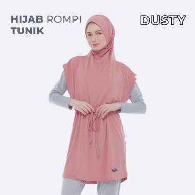 HIJAB ROMPI TUNIK SPORT Stylish & Nyaman untuk Aktivitas Olahraga Reguler Dusty