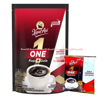 Kapal Api 1 One 10sachet Kopi Gula Pisah Terpisah 230gr Kemasan Sachet Kapalapi Bubuk Powder Coffee 